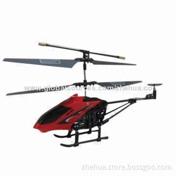 Hot Selling Alloy 3CH Mini helicopter with gyro-control and battery-protection device